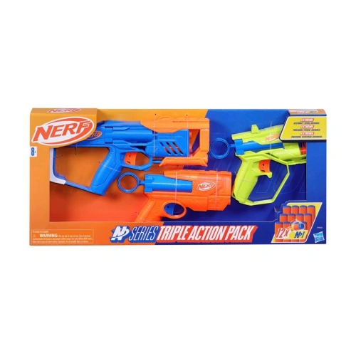 Детски троен комплект за игра Nerf Series Triple Action Pack PAT66593