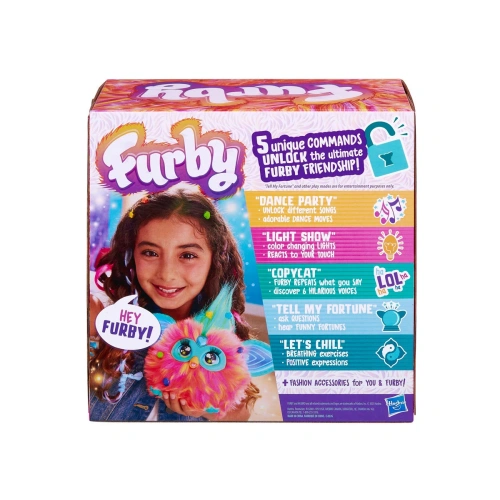 Детска плюшена интерактивна играчка Furby Furblets Корал PAT66640