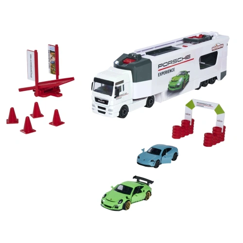 Детски комплект Камион MAN TGX Porsche с 2 колички 27 см PAT66667