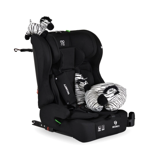 Детски черен стол за кола Security 76-150см Midnight-black PAT66681