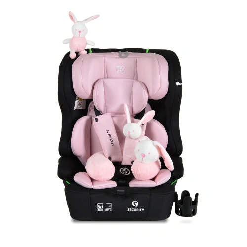 Детски стол за кола с 2 играчки Security 76-150см Baby-pink PAT66684