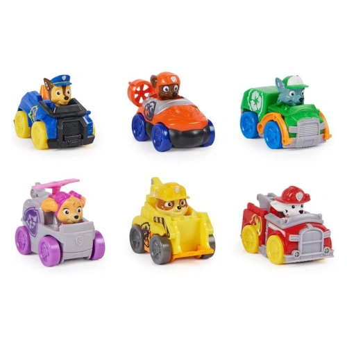 Комплект 6 бр. детски колички Paw Patrol Pup Squad Racers PAT66696