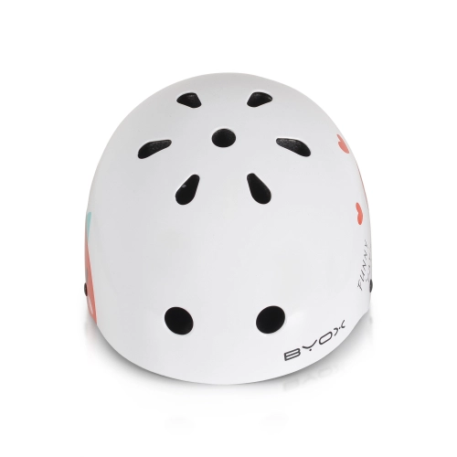 Детска бяла предпазна каска Skate Y09 (54-58 cm)  PAT66754