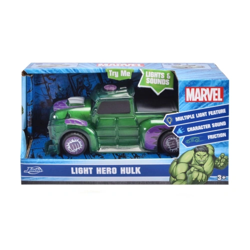Детска играчка Зелена кола Marvel Light Hero Hulk 1:32 PAT66814