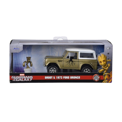 Детска кола с фигурка Marvel Groot 1973 Ford Bronco 1:32 PAT66832