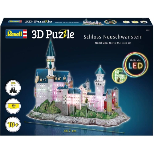 Детски 3D пъзел Замъкът Нойшванщайн с LED осветление PAT66860