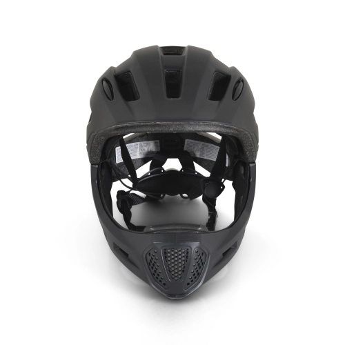 Детска черна предпазна каска Full face К01 (48-56 cm) PAT66901