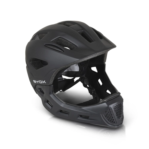 Детска черна предпазна каска Full face К01 (48-56 cm) PAT66901