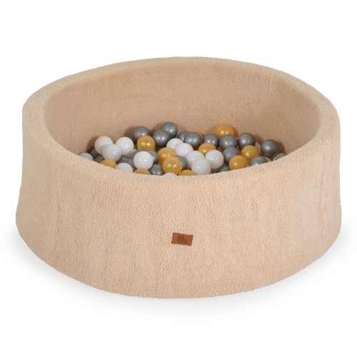Бежов бебешки мек басейн Boucle с 200 топки за игра PAT66905