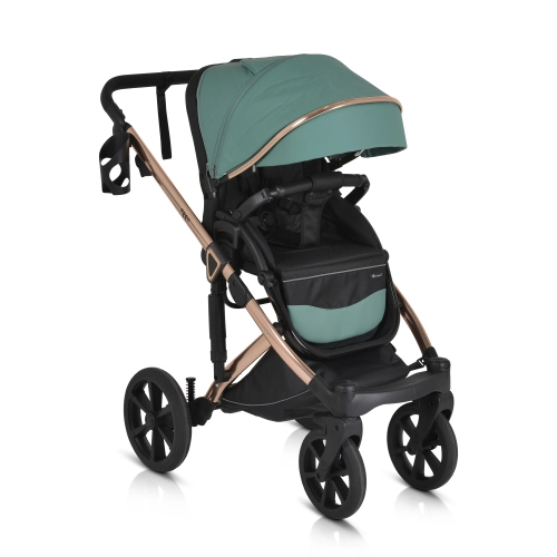 Бебешка комбинирана количка 3 в 1 Eggo Emerald-Blue PAT66913