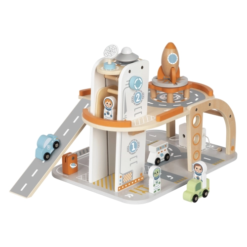 Детски комплект за игра Дървена писта Space Station PAT66916