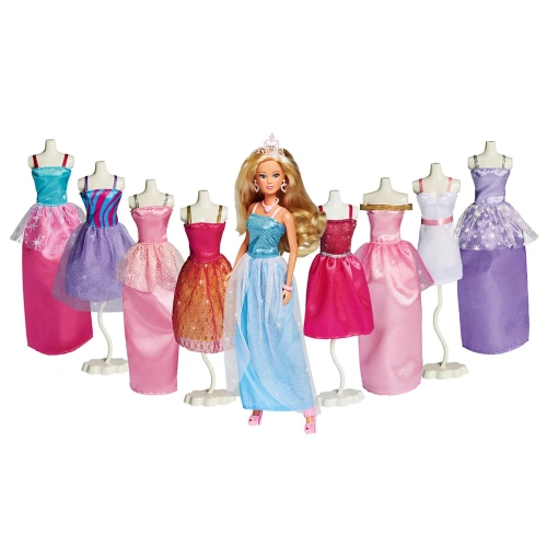 Детски комплект Кукла Steffi Love с 8 рокли Мода Deluxe PAT66952