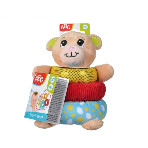 Бебешка играчка Плюшено мече с рингове за нанизване PAT66959