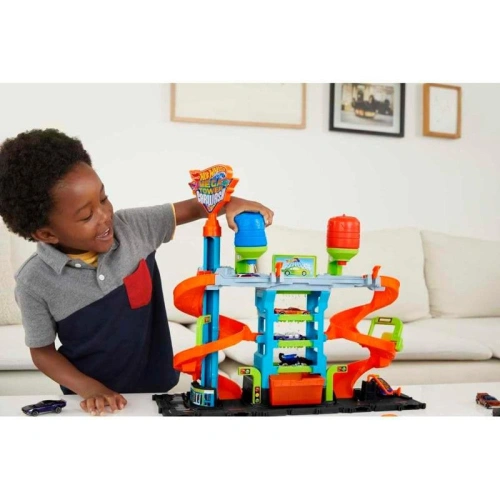 Детска писта за игра Hot Wheels City Мега Автомивка PAT67032