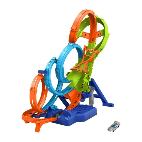 Детска писта за игра Hot Wheels 4-Loop Crash-Out PAT67033