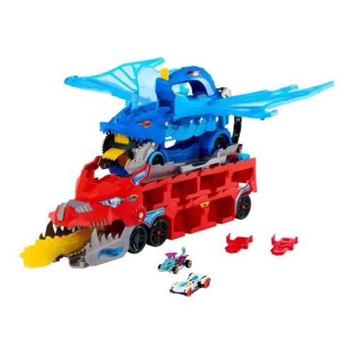 Детски игрален сет Hot Wheels City Двоен Транспортьор Дракон PAT67034