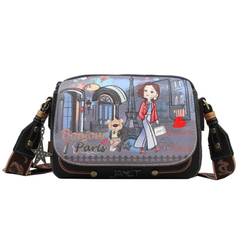 Детска чанта за рамо с две отделения Paris Dream PAT67075