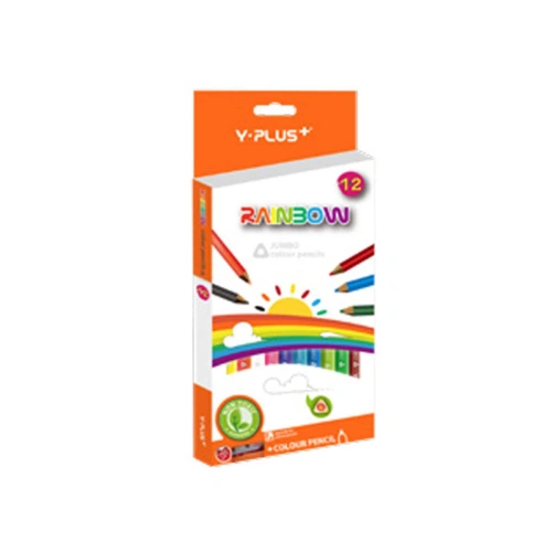 Комплект 12 цвята детски моливи с острилка Y-Plus PAT67082
