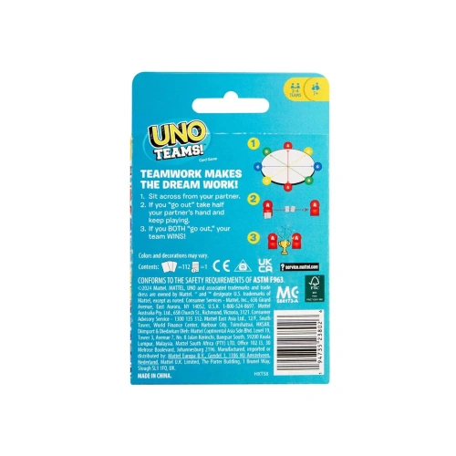Детски карти за игра UNO Teams PAT67090