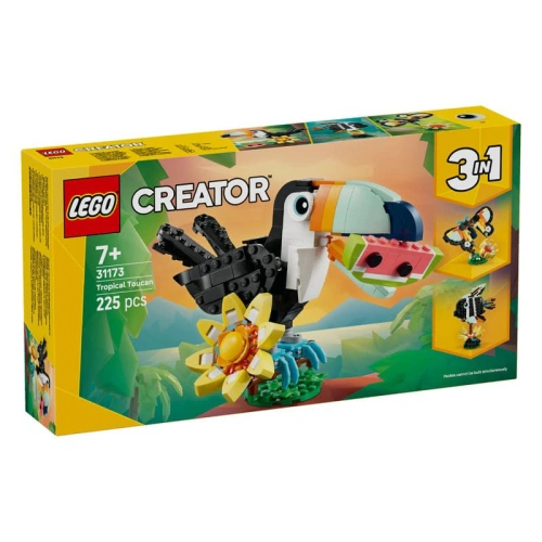 Детски конструктор Creator 3в1 Диви животни:Тропически тукан PAT67143