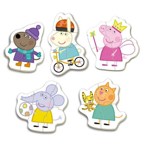 Комплект 5 броя прогресивни детски пъзела Peppa Pig PAT67256