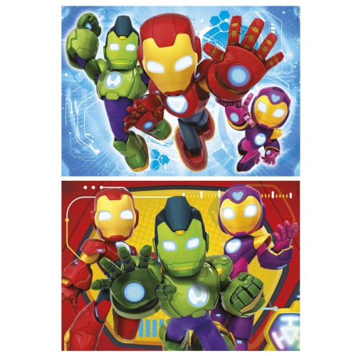 Сет 2 детски пъзела x 48 части Железният човек и приятели PAT67259