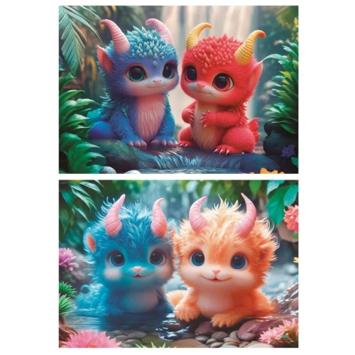 Комплект 2 броя детски пъзела x 100 части Сладки чудовища PAT67261