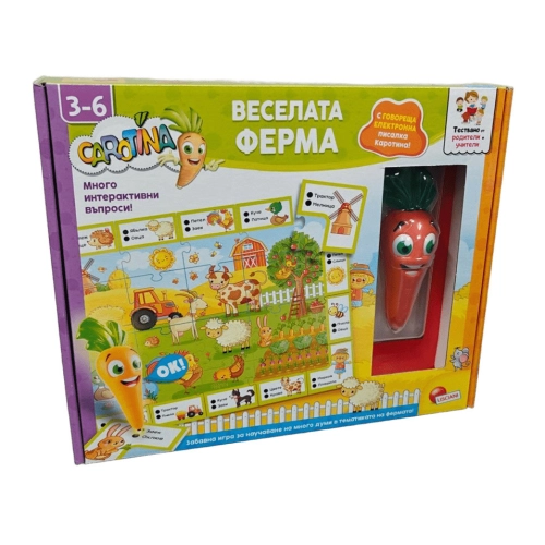 Образователна интерактивна игра Carotina Веселата ферма PAT67377