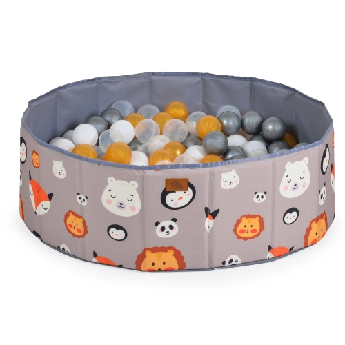 Бебешки сгъваем басейн с 90бр. топки Melo-animals PAT67387