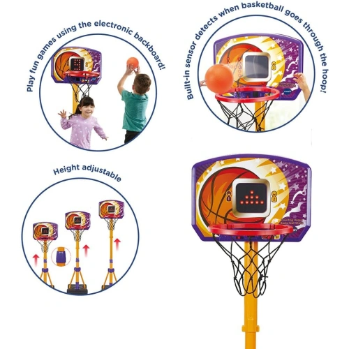 Интерактивна играчка Баскетболен кош със стойка и брояч PAT67642