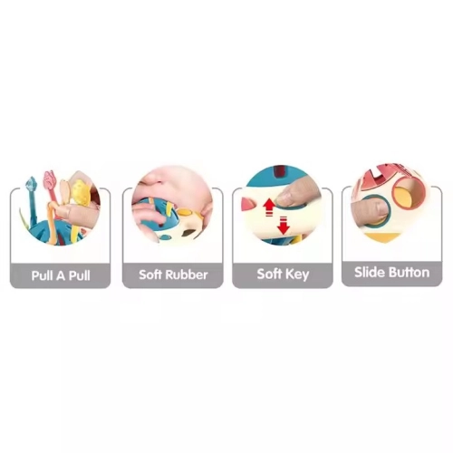 Бебешка сензорна играчка UFO red PAT67651