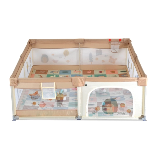 Бебешка бежова кошара GameZone 150*200 с аксесоари  PAT67860