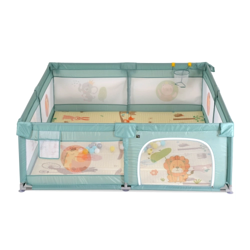 Бебешка кошара за игра GameZone 150*200 с аксесоари мента PAT67861