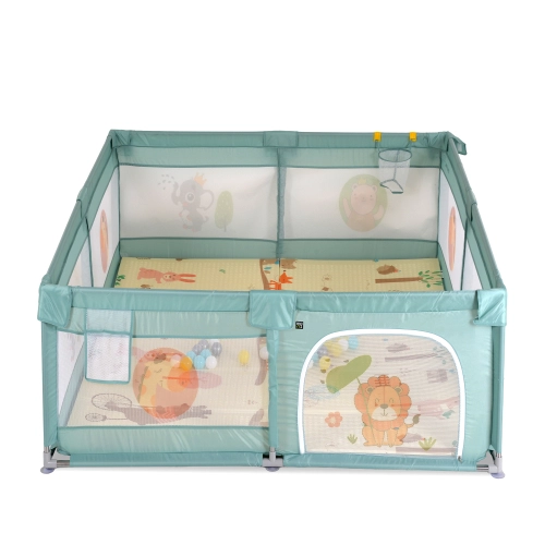 Бебешка кошара за игра GameZone 120*120 с аксесоари мента PAT67901