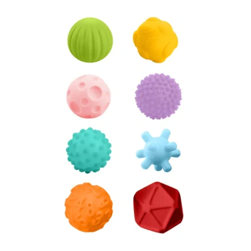 Бебешки сензорни топки за тактилна стимулация 8 бр. PAT67980