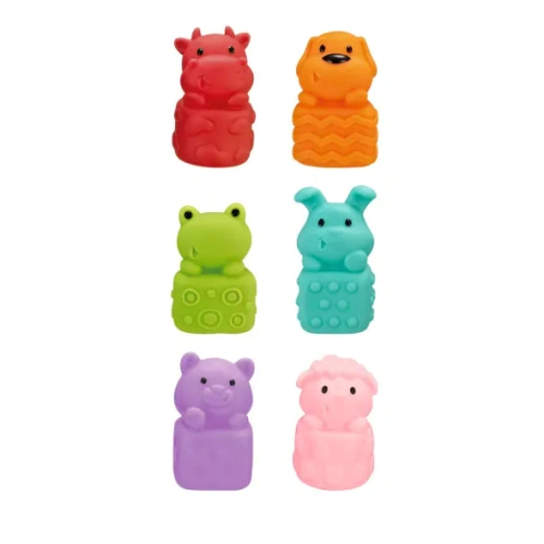 Бебешки сензорни животни за тактилна стимулация 6 бр. PAT67981