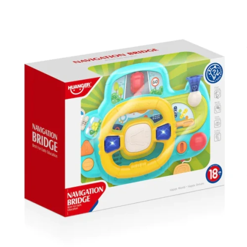 Бебешки син забавен волан със звукови ефекти и светлини PAT67992