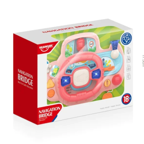 Бебешки розов забавен волан със звукови ефекти и светлини PAT67993