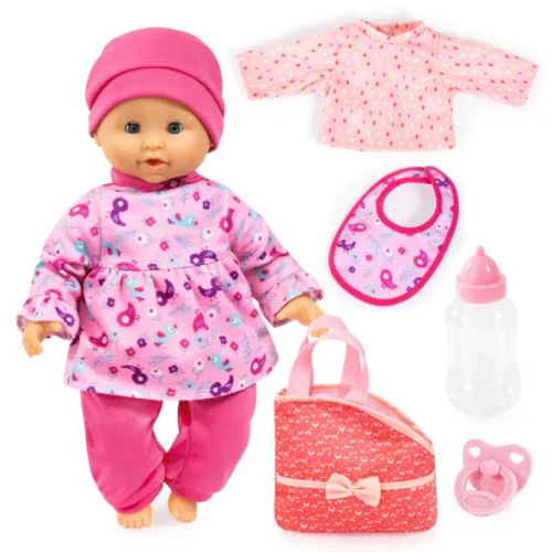 Детска кукла Бебе 27см. с Допълнителни Дрехи и Чанта Deluxe PAT68012