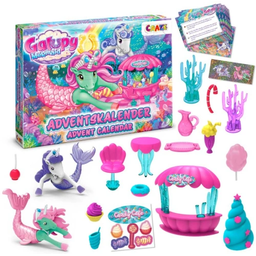 Детски коледен адвент календар Galupy Русалка 24 части PAT68023