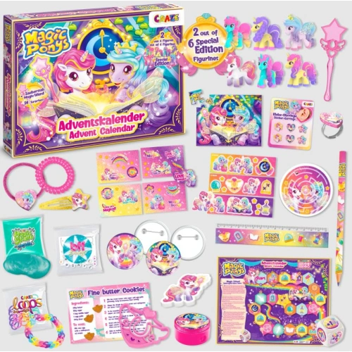 Коледен адвент каленадар, Craze, Магически понита, 24 части PAT68024