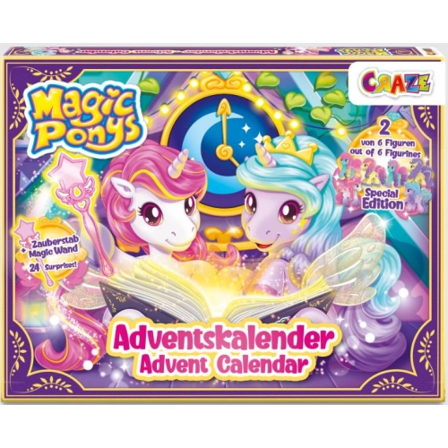 Коледен адвент каленадар, Craze, Магически понита, 24 части PAT68024