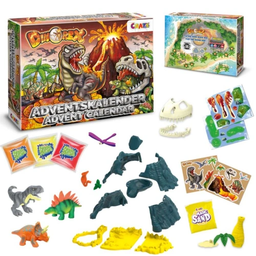 Детски коледен адвент каленадар Динозавър 24 части PAT68025