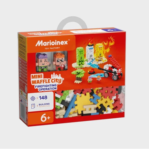 Мини вафлен конструктор Акция - гасене на пожар 148 части PAT68138
