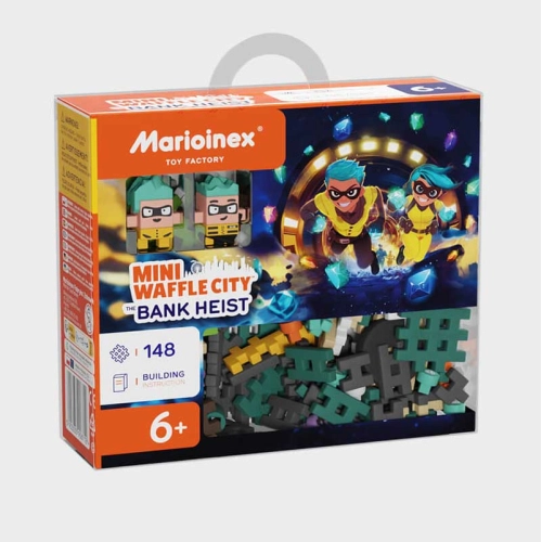 Детски мини вафлен конструктор Банков обир 148 части PAT68145