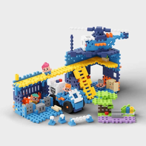 Мини вафлен конструктор Полицейско управление 280 части PAT68157