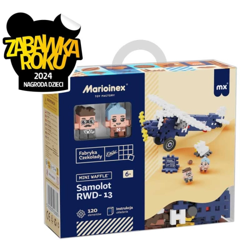 Детски мини вафлен конструктор Самолет 120 части PAT68158