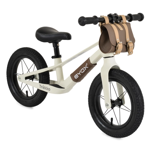 Детски бял балансиращ велосипед с мека седалка Trekko White PAT68267