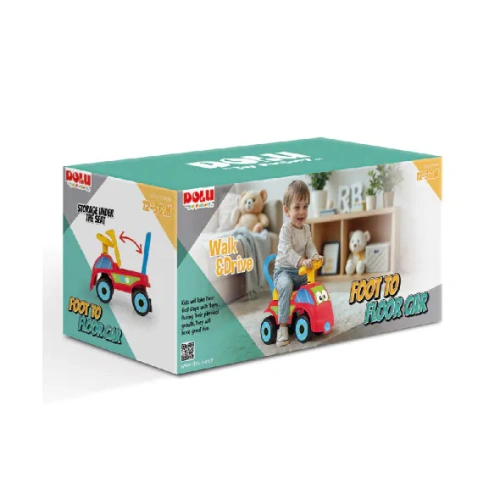 Бебешка червена Ride-On кола за возене с очички PAT68415