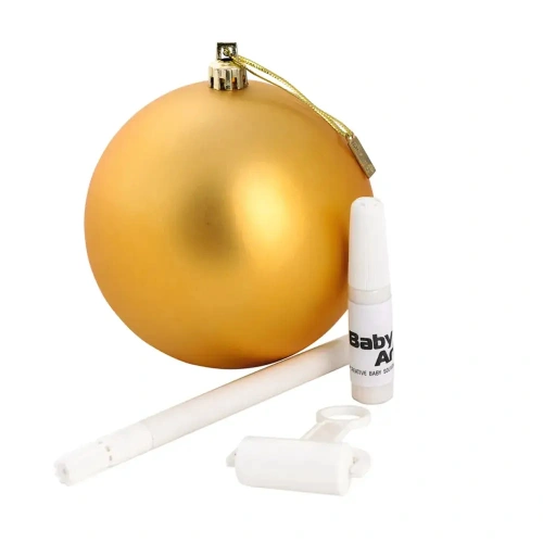 Коледна топка с отпечатък Christmas Ball Златиста PAT68439